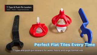 Watch: 2mm Tile Leveling System 100 Pieces for 3-15mm Tiles Showcase