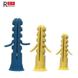 Yellow Blue Fish Like Plastic Expansion Anchor Drywall Screw Plugs Common Standard