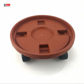30cm Plastic Flower Pot Base With Wheels 4 Rollers Movable Lightweight