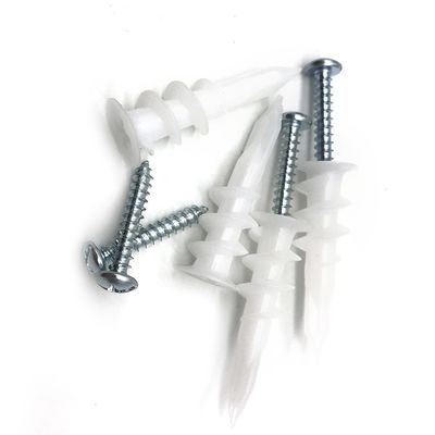 DIN 10x33mm Plastic Hollow Wall Anchors With Screws Kit