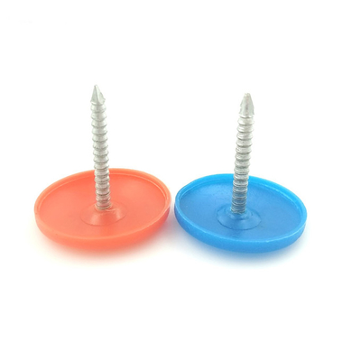 Smooth Shank 23mm Diameter Plastic Cap Nails For Roofing