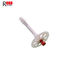 60mm Washer Plastic Insulation Anchors 8*95mm With Steel Nail Interior