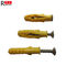 Small Yellow Croaker Plastic Expansion Bolt , Expanding Wall Plugs Edge Design