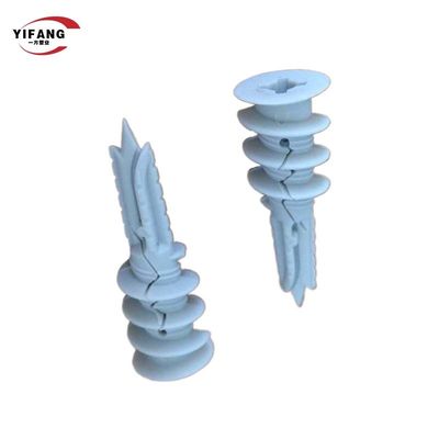 High Durability Plastic Wall Anchors Screw Installation