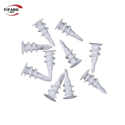High Rigidity Plastic Wall Anchors Gyprock Screw Plugs For Building Materials