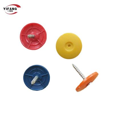 OEM Ring Shank Plastic Cap Roofing Nails Meet EN12815 Standard