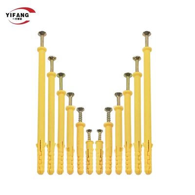 Durable Brick Screw Anchors , Countersunk Head Plastic Hollow Wall Plug