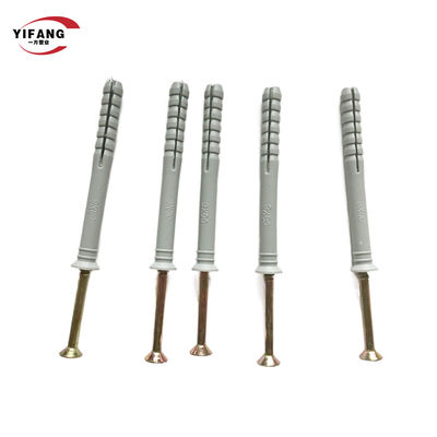 Galvanized Steel Wall Plug Plastic Expansion Anchor Shock Resisting
