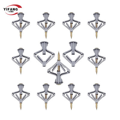 Construction Industry 6MM Drywall Wing Anchors For Concrete