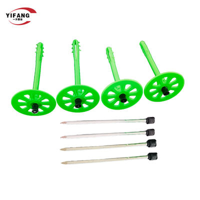 Plastic Thermal Insulation Fixings Nails For External Wall Glass Wool Insulation